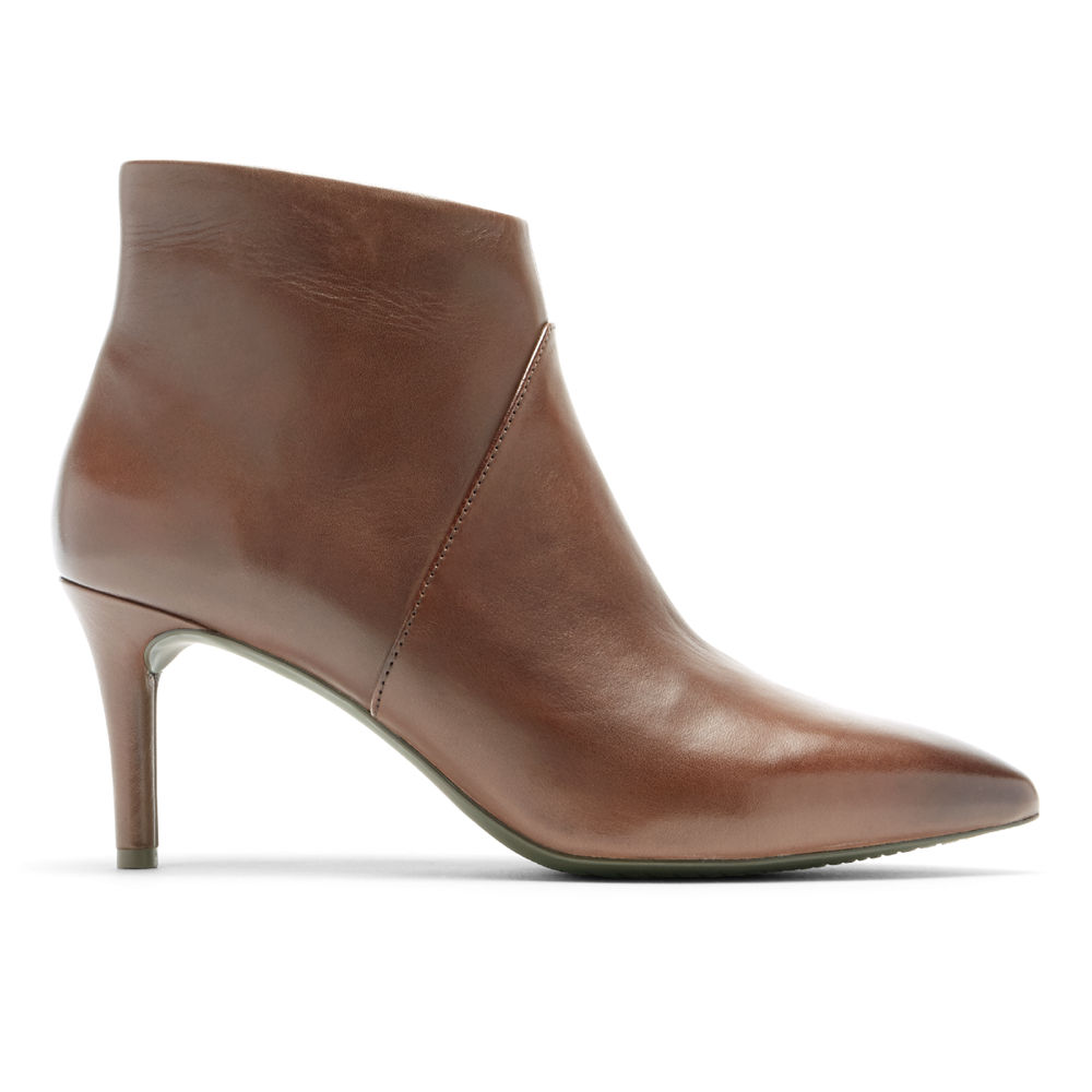 Botas Rockport Mujer Mexico - Total Motion Ariahnna Ankle Marrom - NTQWV6947